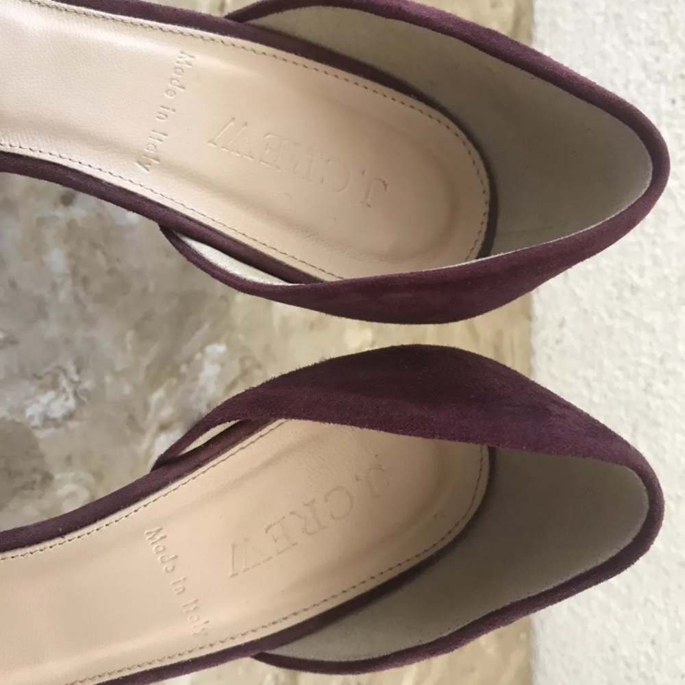 J.CREW Elsie Suede d’Orsay Pumps Fringe Heels 7 - Picture 5 of 6